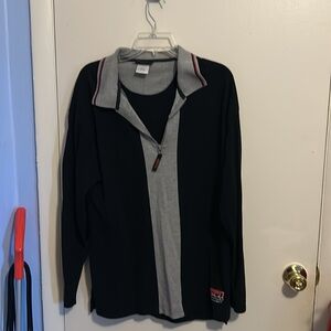 ESPN L Black and Gray ESPN Club Walt Disney World 1/4 in. Zip Long Sleeve Shirt